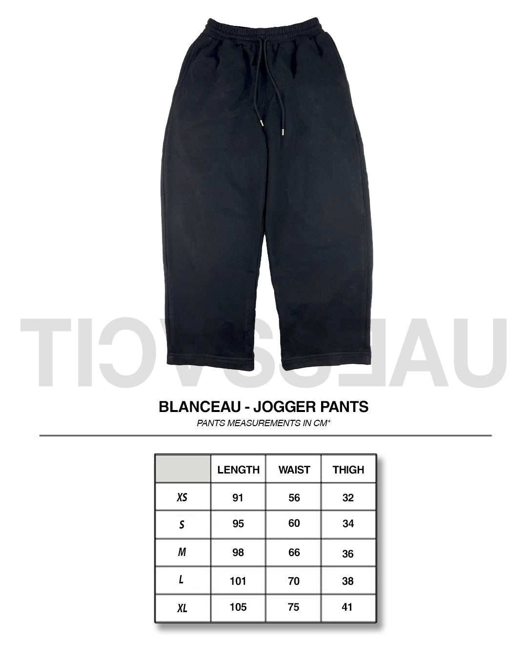 BLANCEAU - Black Jogger Pants