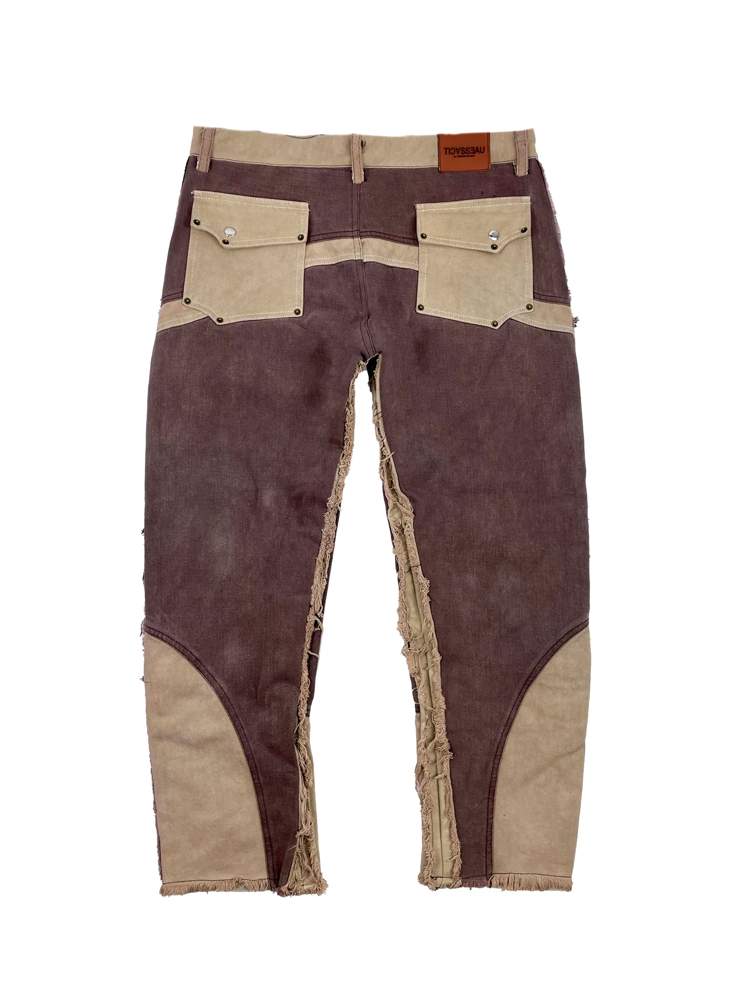 CRYEANS - Two Tone Brown Denim Pants