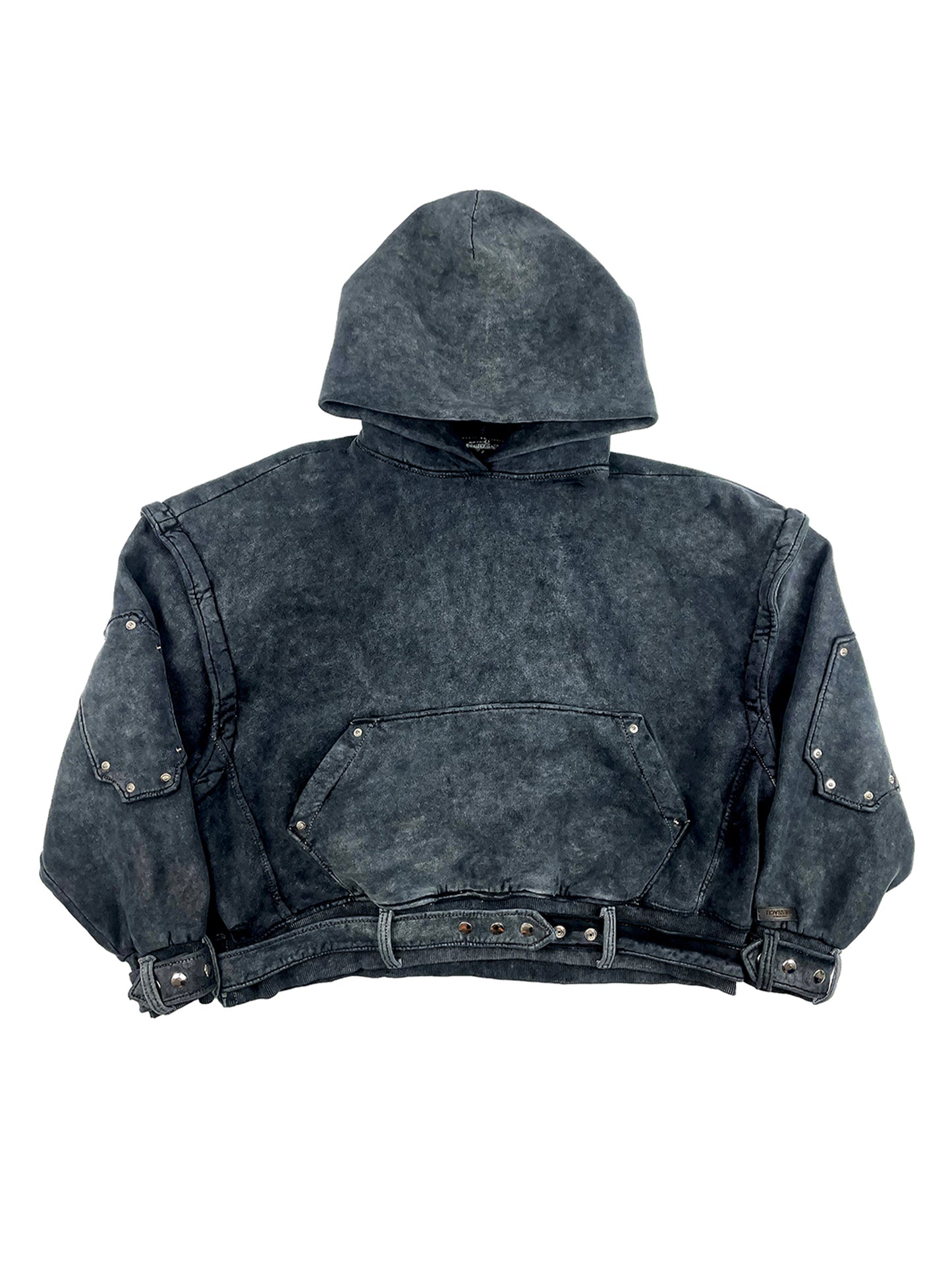 ABSENT CHATTELS - Black Washed Hoodie