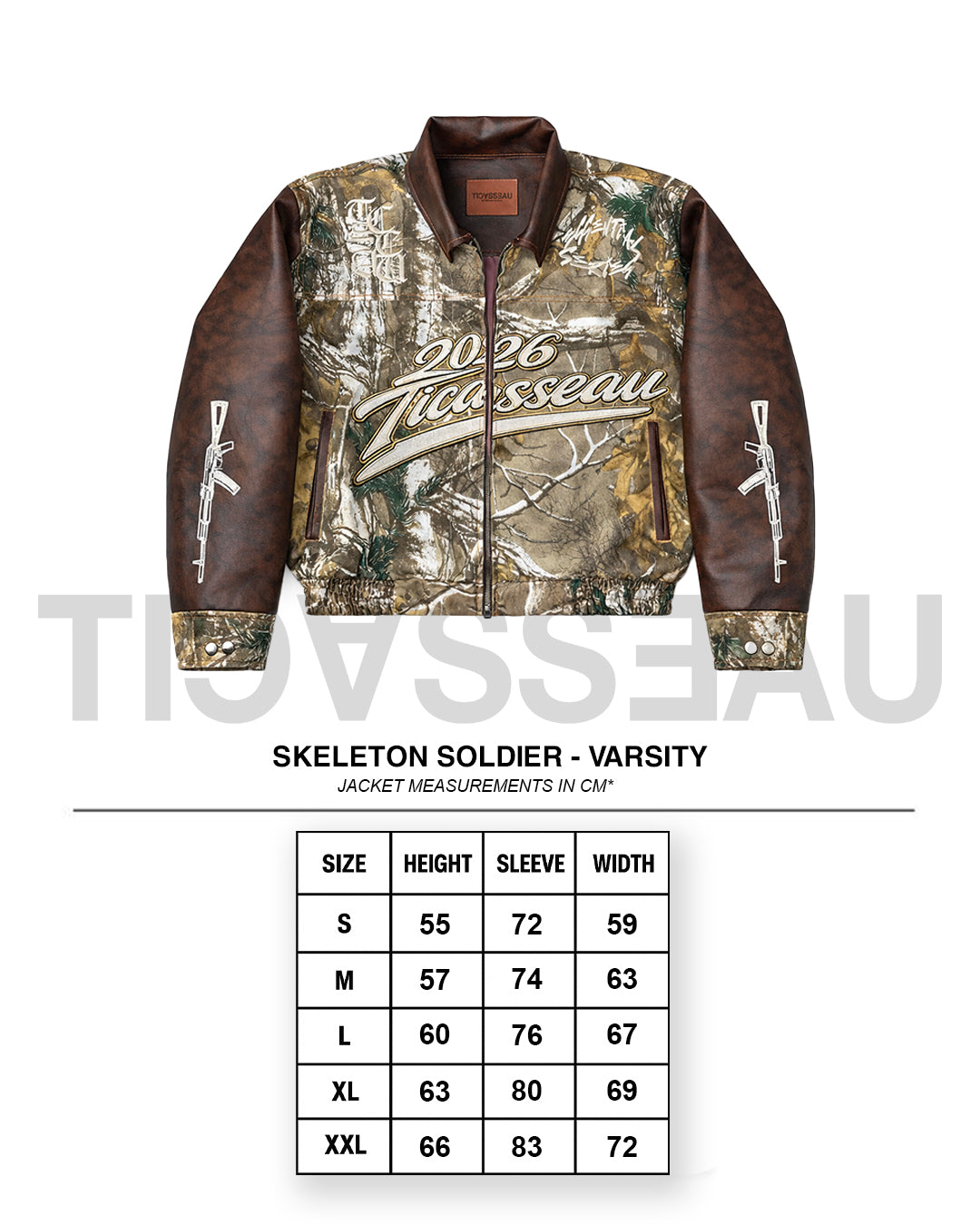 SKELETON SOLDIER - Varsity Jacket