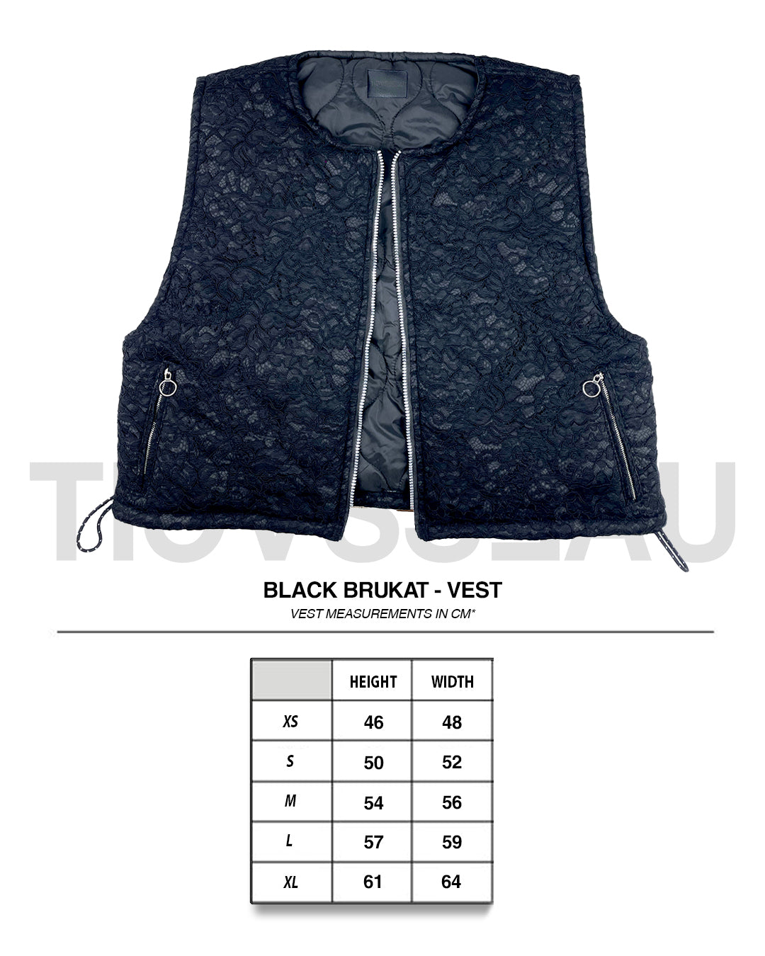 Brukat Billionaires - Black Puffer Vest