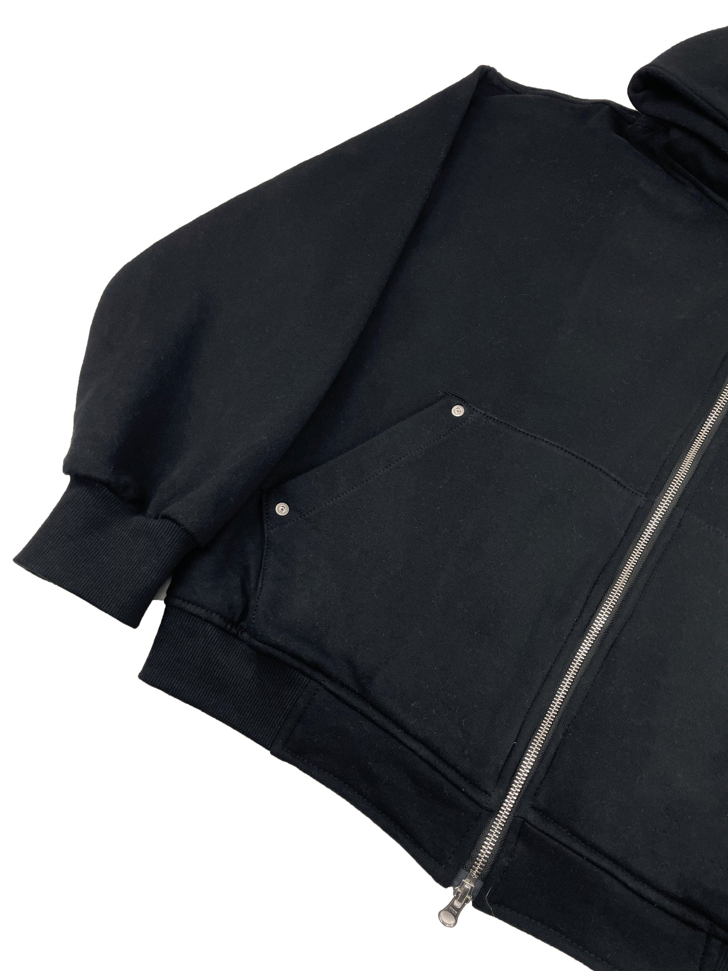 BLANCEAU - Black Zipper Hoodie