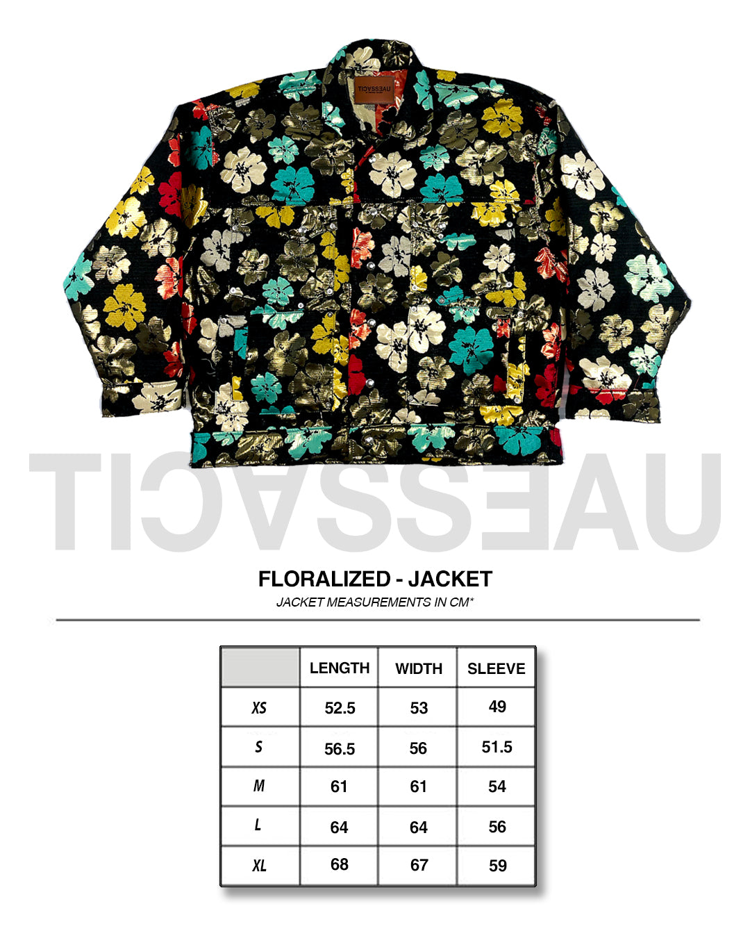 Floralized - Fullprint Floral Print Jacket