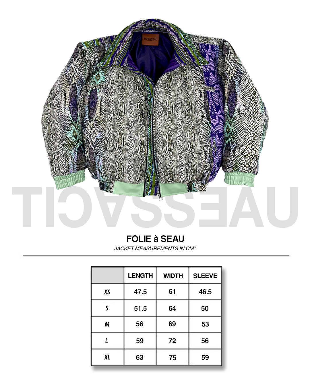 FOLIE À SEAU - Cropped Bomber Jacket