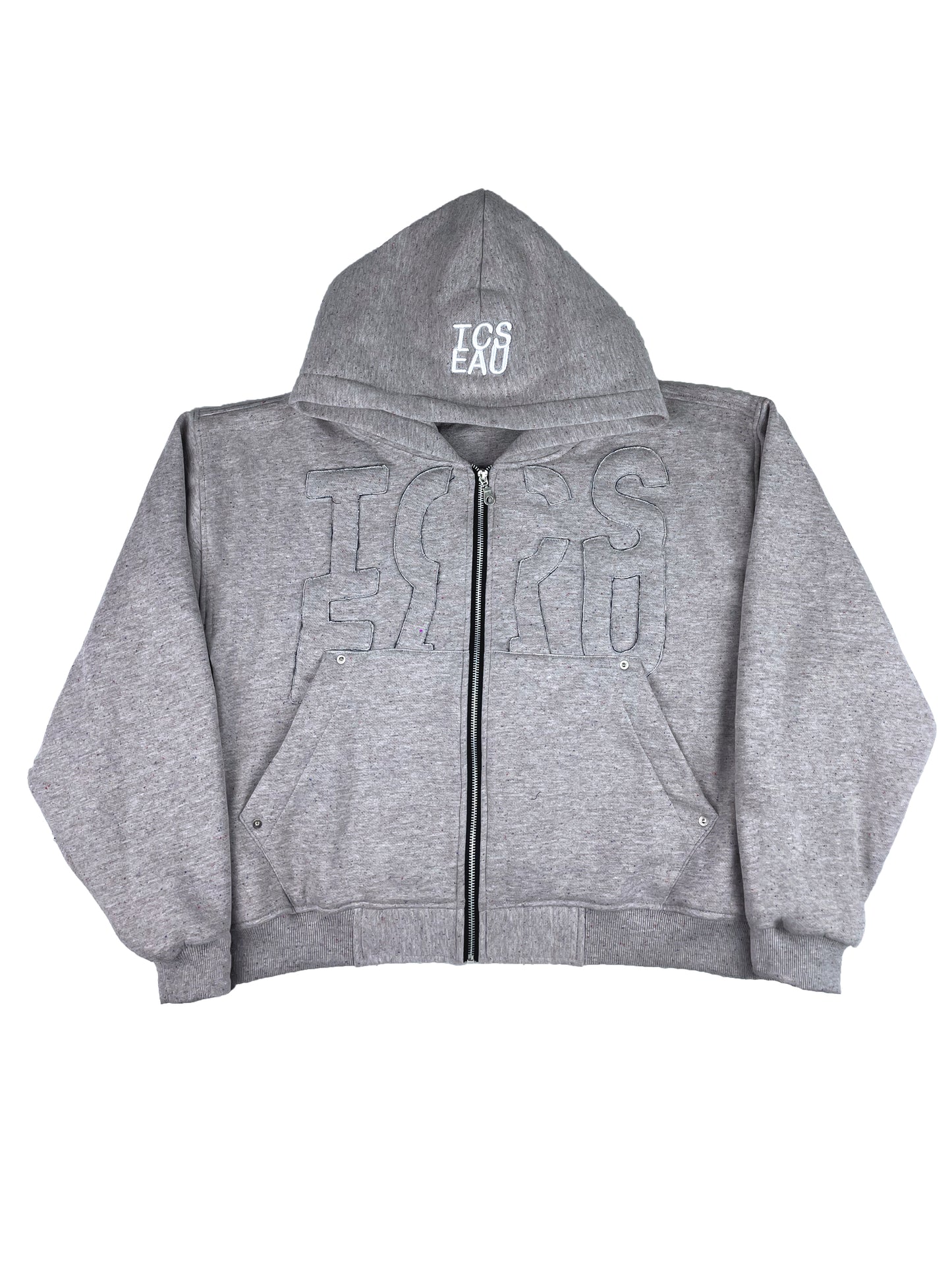 BLANCEAU V2 - Cloud Gray Zipper Hoodie