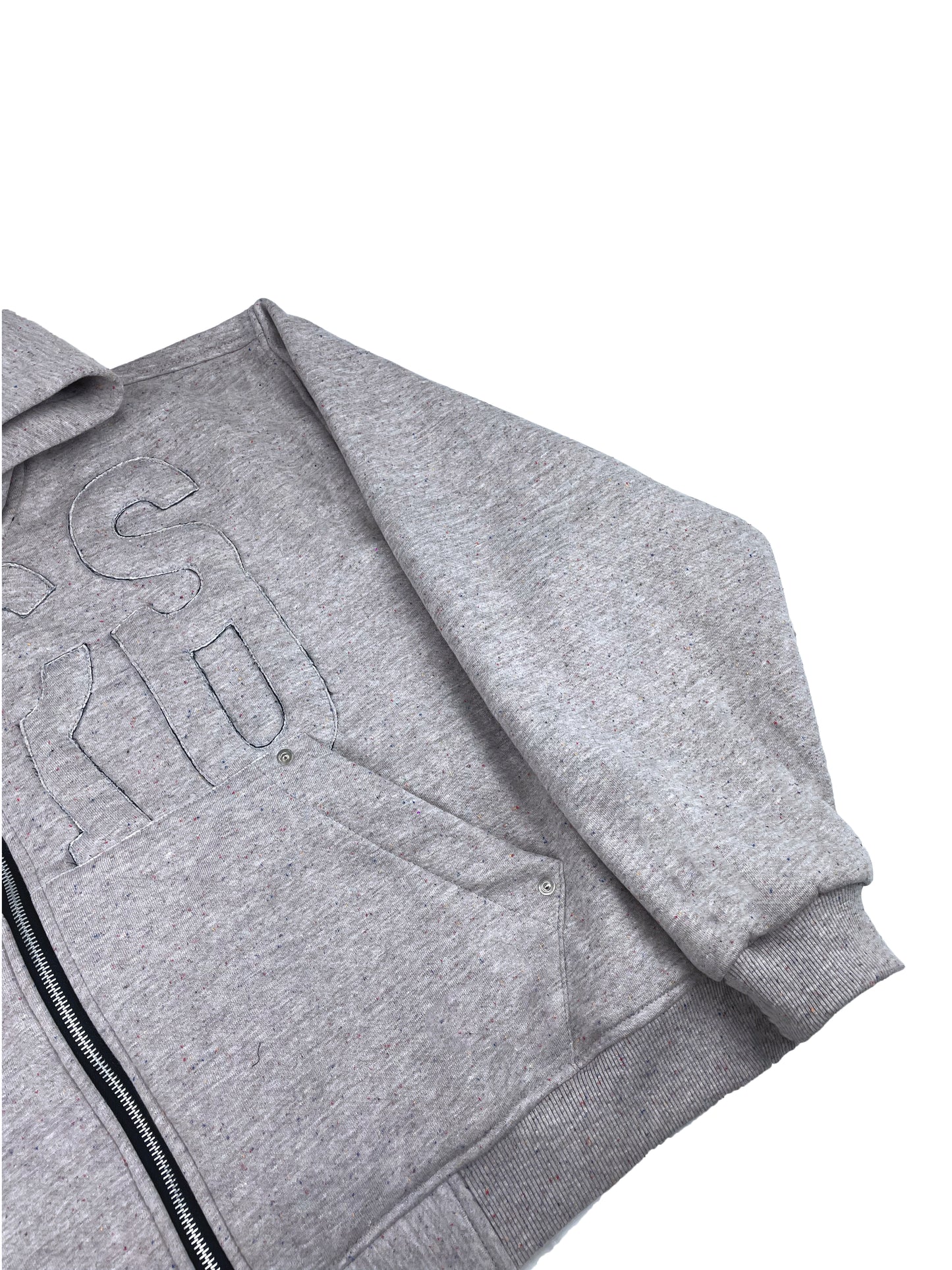 BLANCEAU V2 - Cloud Gray Zipper Hoodie