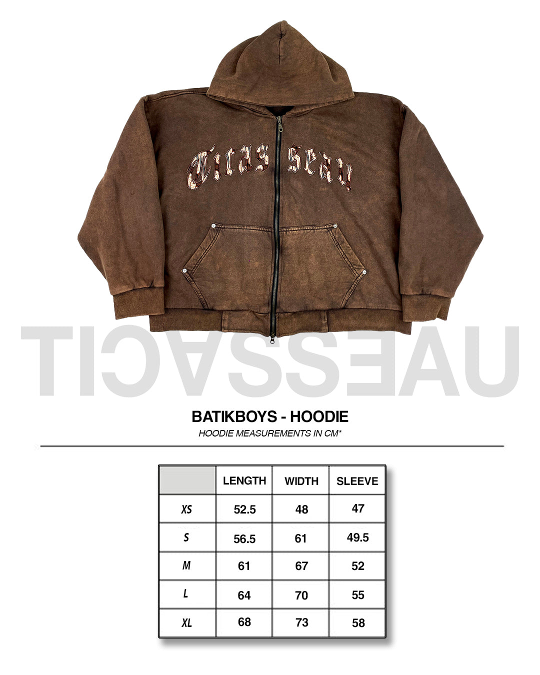 BATIKBOYS - Brown Washed Hoodie