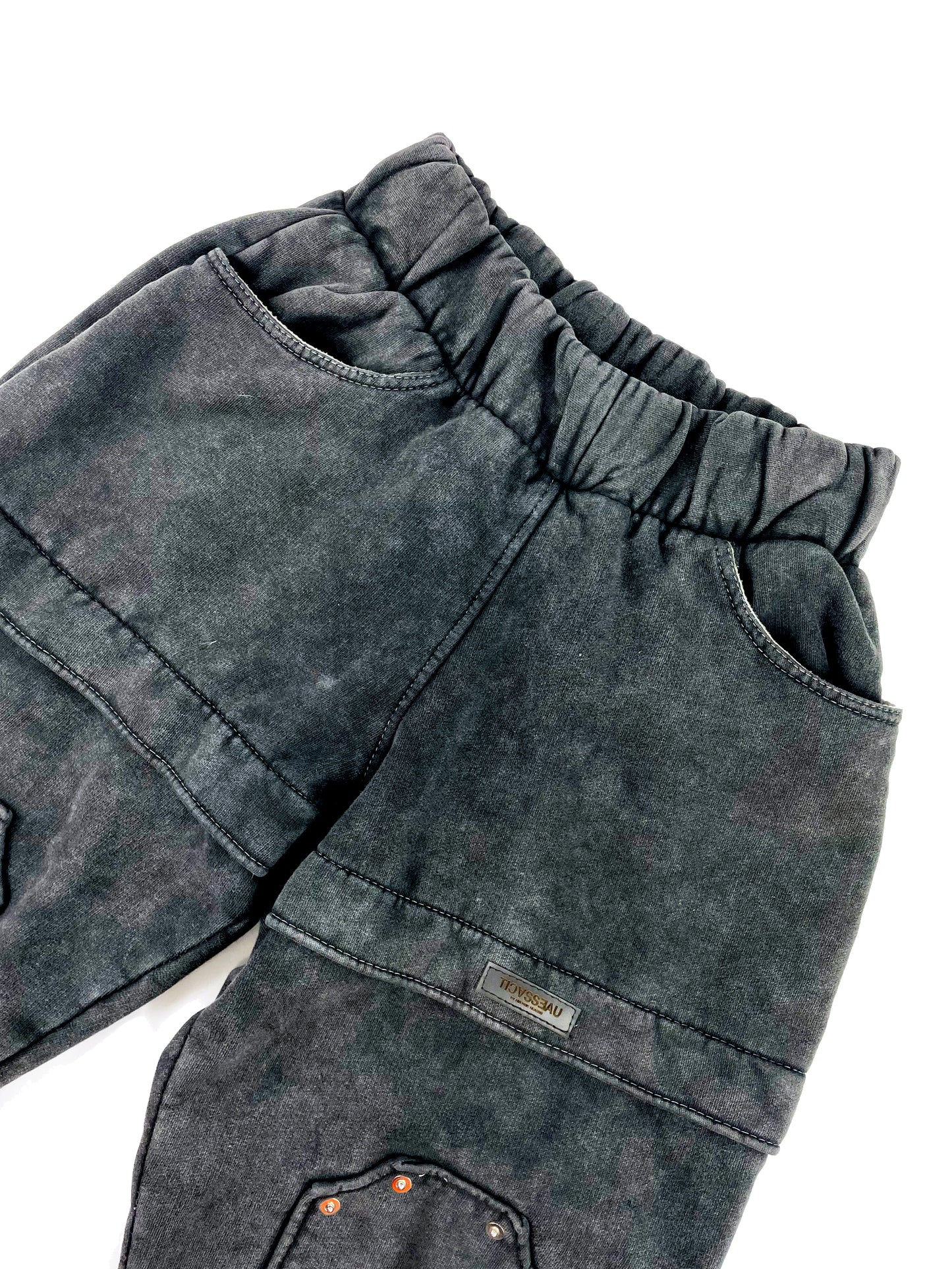 ABSENT CHATTELS - Black Washed Sweatpants
