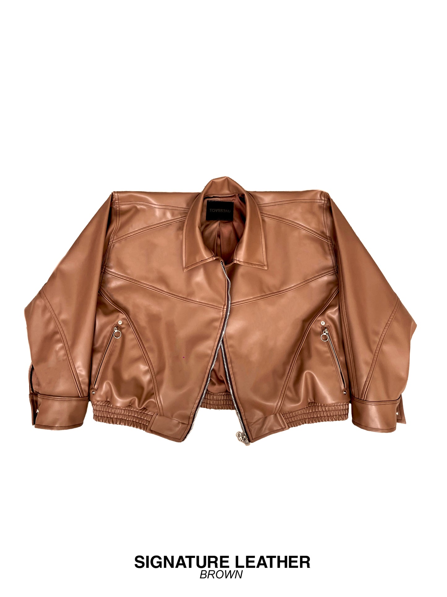 SIGNATURE LEATHER 1.0 - Leather Cropped Jacket