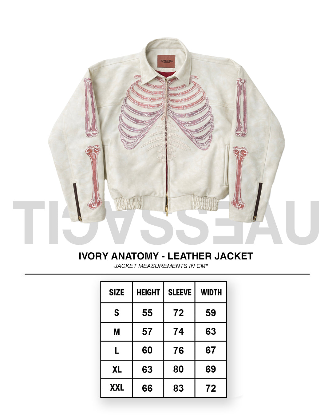 IVORY ANATOMY - Leather Jacket