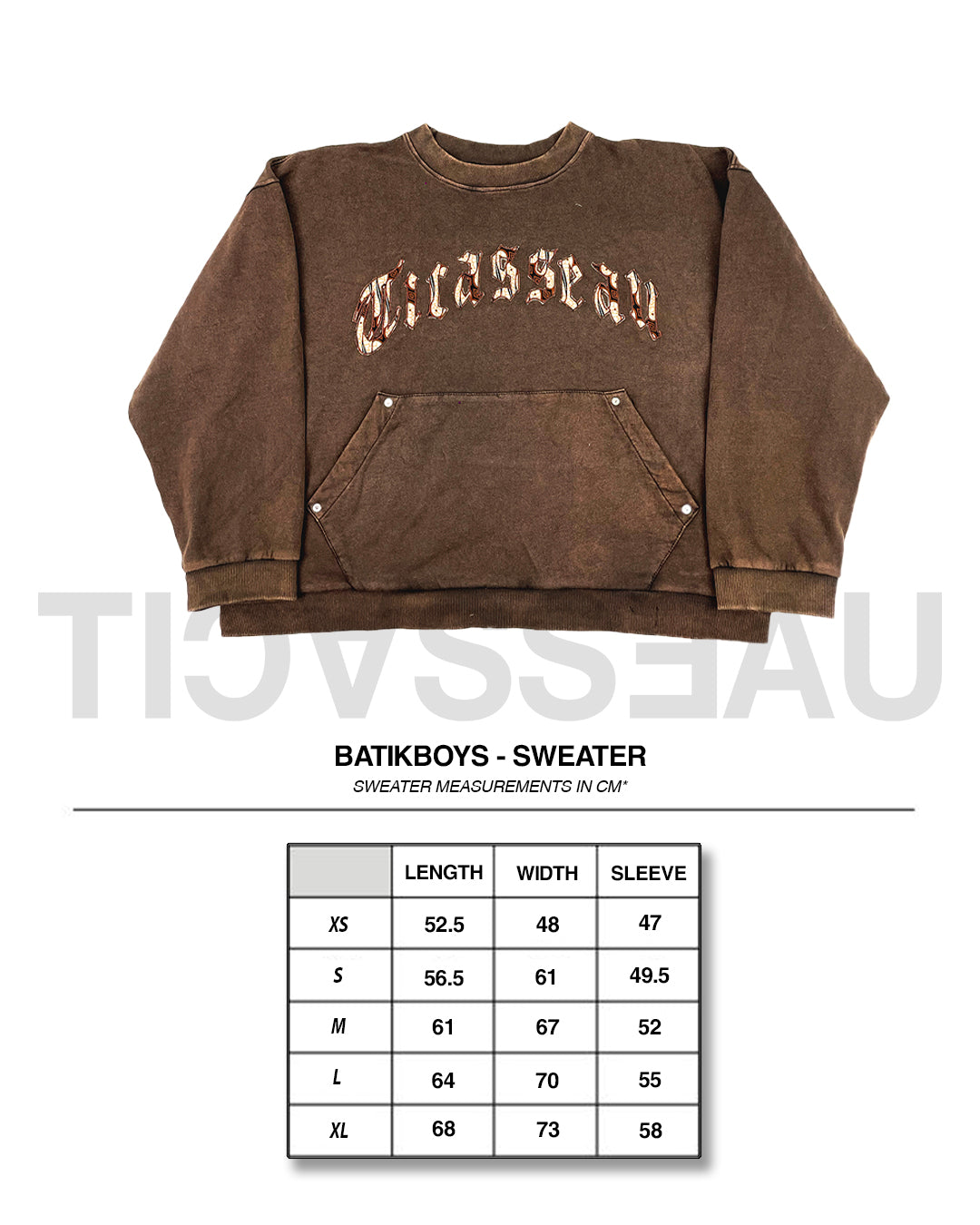 BATIKBOYS - Brown Washed Sweatshirt